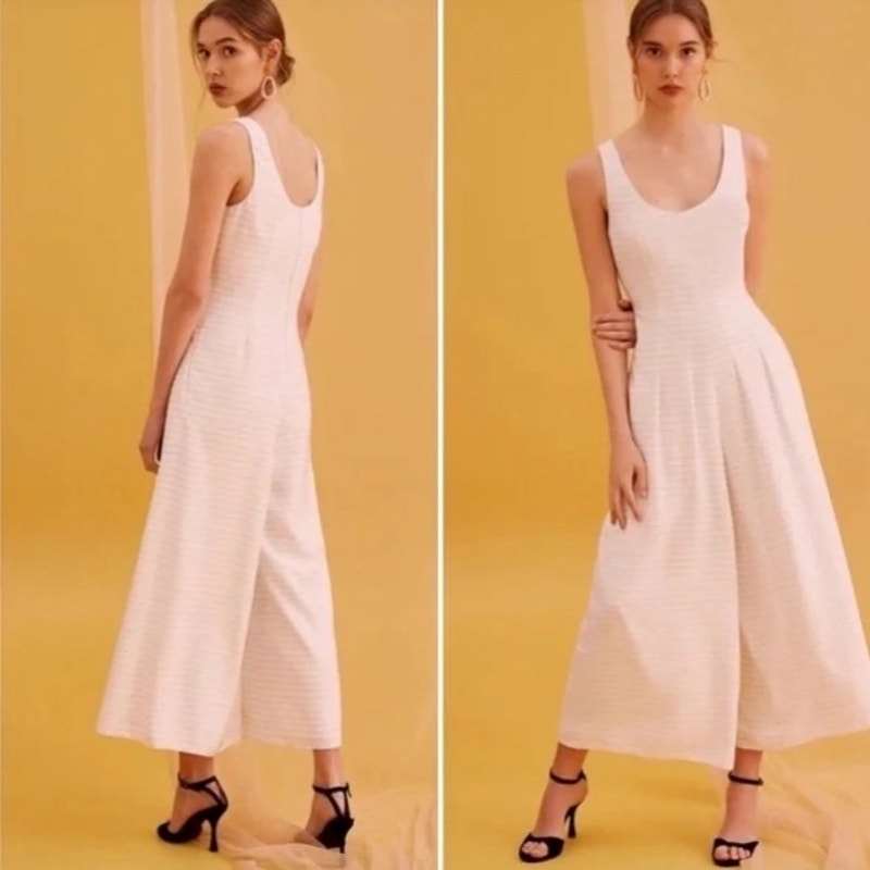 Keepsake The Label Fever Jumpsuit in White Size Medium