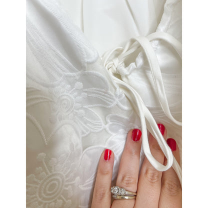For Love & Lemons White Evelyn Babydoll Mini Dress Size XS
