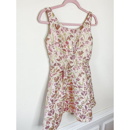 Free People Sparkle Deluxe Jacquard Mini Dress in Pink Size Small