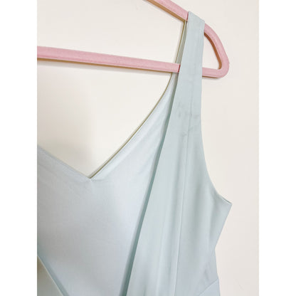 Show Me Your Mumu Jenn Maxi Dress in Icy Blue Chiffon Size Large