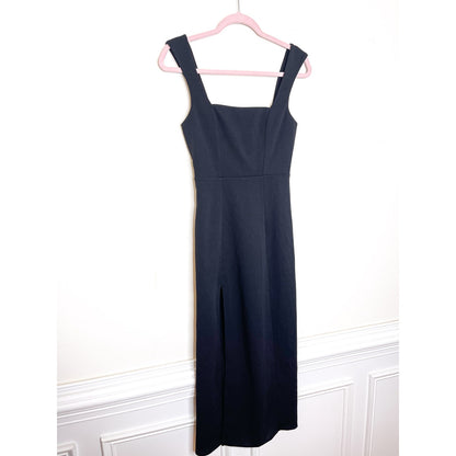 Show Me Your Mumu Eden Midi Dress in Black Stretch Size Small