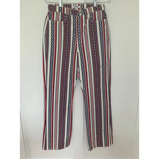RE/DONE Ford Bootcut Jeans Size 27 Star Stripe Zip Fly High Rise Pockets Cotton