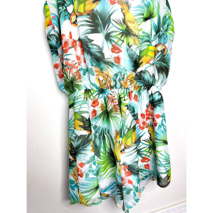 Show Me Your Mumu Rory Romper in Rum Diaries Print Size Large