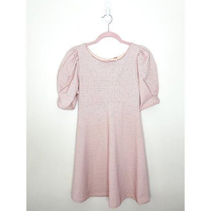 Free People Penelope Pink Polkadot Puff Sleeve Dress Size XS