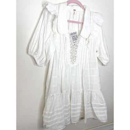 Free People Elora Mini Dress in White Size XS