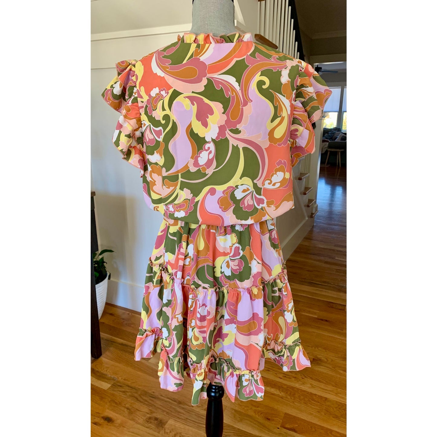 Show Me Your Mumu Wild Dreams Mini Dress in Retro Floral Size XXL Cap Sleeve