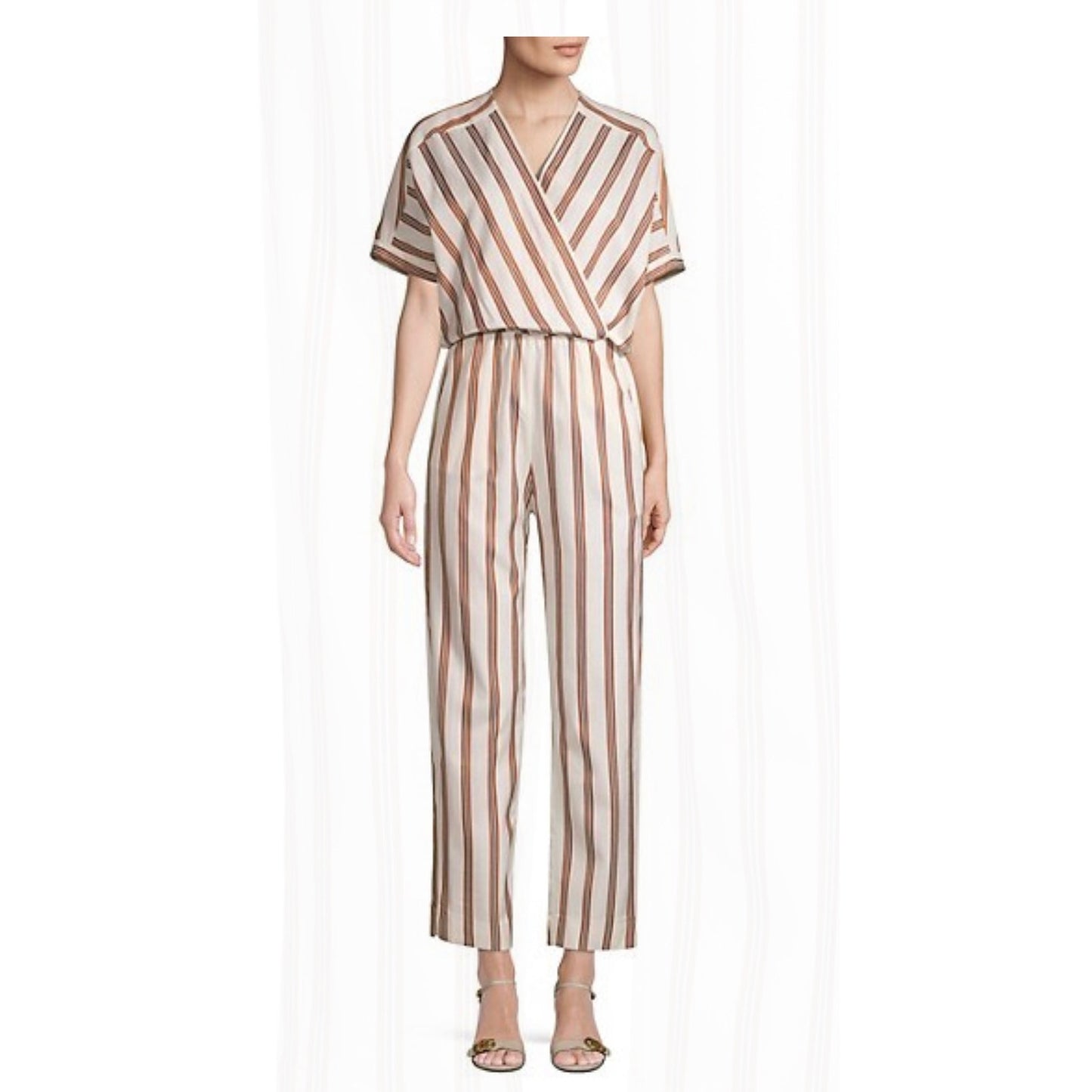 Maje Pieni Stripe Jumpsuit Size 36