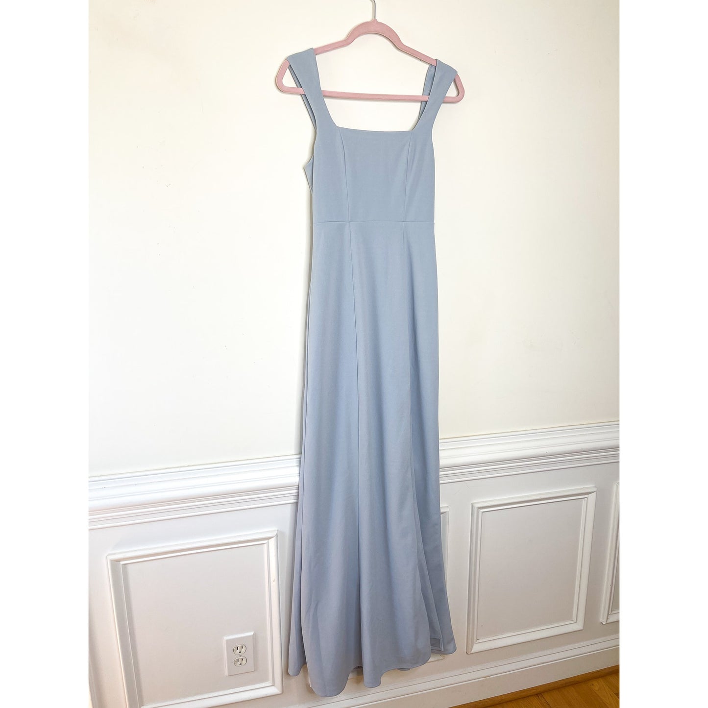 Show Me Your Mumu Paris Gown in Steel Blue Stretch Size Small