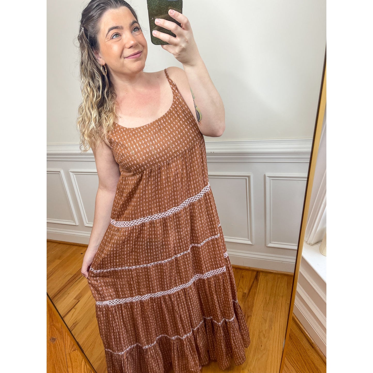Free People Midnight Dance Maxi Slip Dress Size XS/S