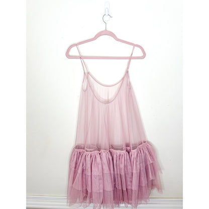 Free People Intimately Push Send Mini Slip in Silverberry size XS FRE344